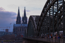 Hohenzollernbrücke mit Kölner Dom